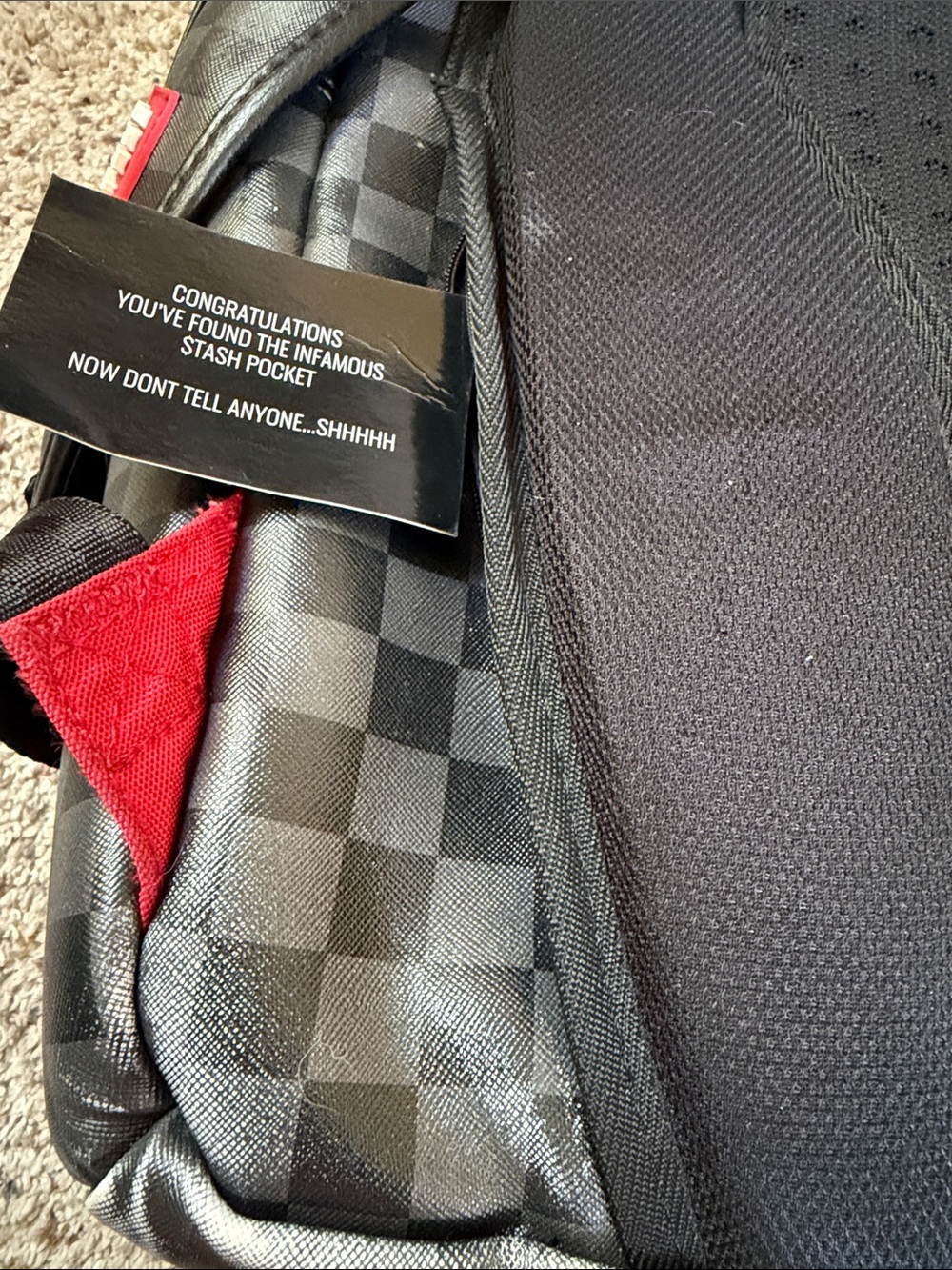 SPRAYGROUND CHECKERED SHARK IN PARIS BACKPACK - Picture 8 of 10